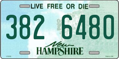 NH license plate 3826480