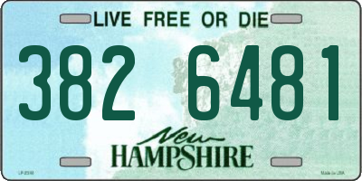 NH license plate 3826481