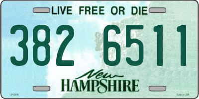 NH license plate 3826511