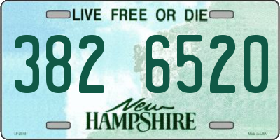 NH license plate 3826520