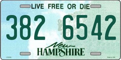 NH license plate 3826542