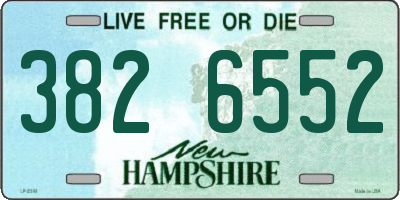 NH license plate 3826552