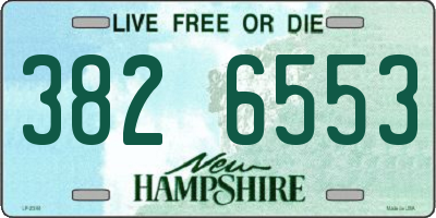 NH license plate 3826553