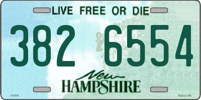 NH license plate 3826554