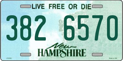 NH license plate 3826570