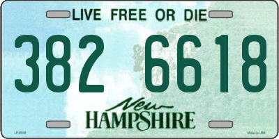 NH license plate 3826618