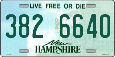 NH license plate 3826640