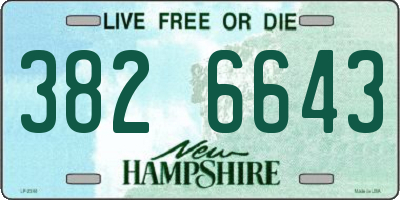 NH license plate 3826643