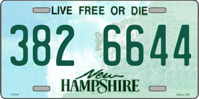 NH license plate 3826644