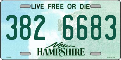 NH license plate 3826683