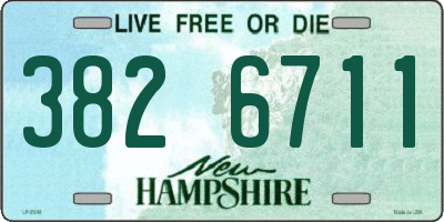 NH license plate 3826711