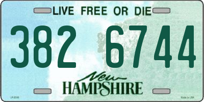 NH license plate 3826744