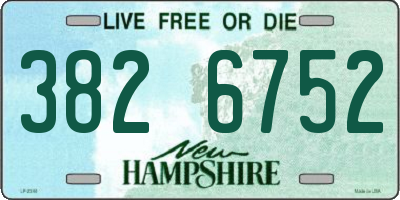 NH license plate 3826752