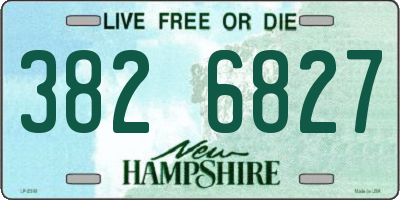 NH license plate 3826827
