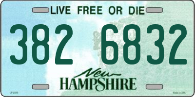 NH license plate 3826832