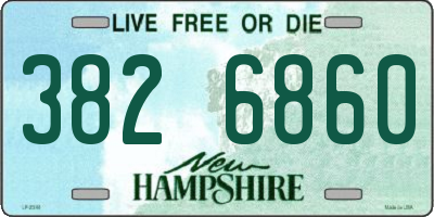 NH license plate 3826860