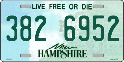 NH license plate 3826952