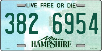 NH license plate 3826954