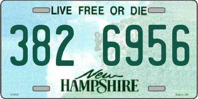 NH license plate 3826956