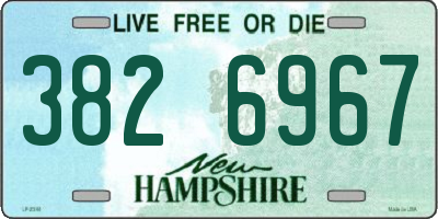 NH license plate 3826967