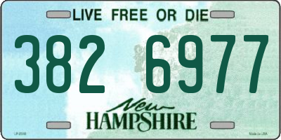 NH license plate 3826977