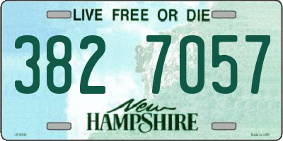 NH license plate 3827057
