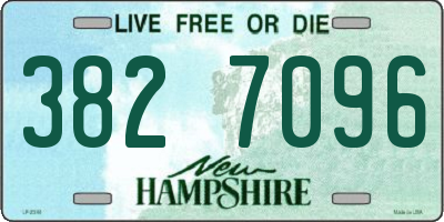 NH license plate 3827096
