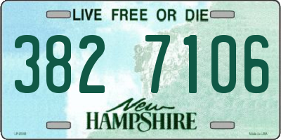 NH license plate 3827106