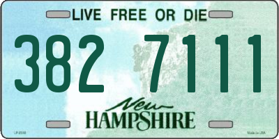 NH license plate 3827111