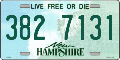 NH license plate 3827131