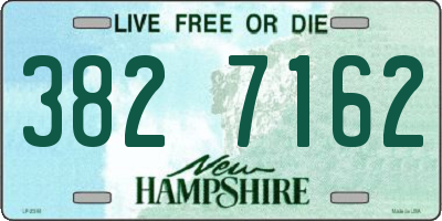 NH license plate 3827162