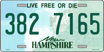 NH license plate 3827165