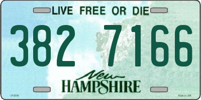 NH license plate 3827166