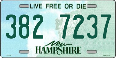 NH license plate 3827237
