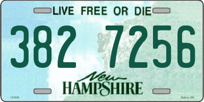 NH license plate 3827256