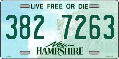NH license plate 3827263