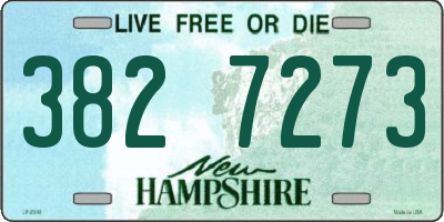 NH license plate 3827273