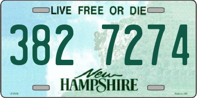 NH license plate 3827274
