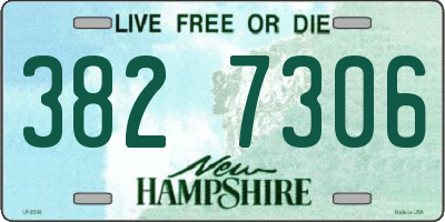 NH license plate 3827306