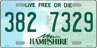 NH license plate 3827329