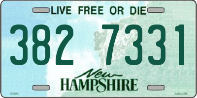 NH license plate 3827331