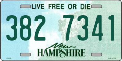 NH license plate 3827341