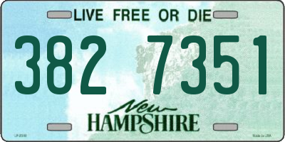 NH license plate 3827351
