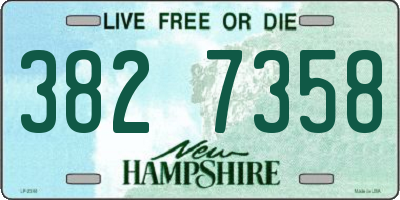 NH license plate 3827358