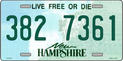 NH license plate 3827361
