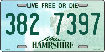 NH license plate 3827397