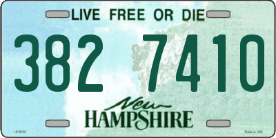 NH license plate 3827410