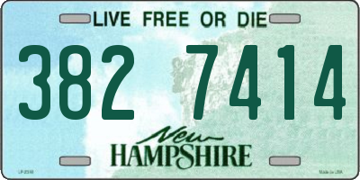 NH license plate 3827414