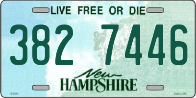 NH license plate 3827446
