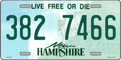 NH license plate 3827466